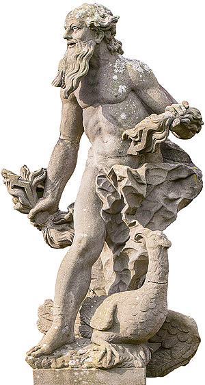 Picture: Figure of Jupiter, sandstone replica