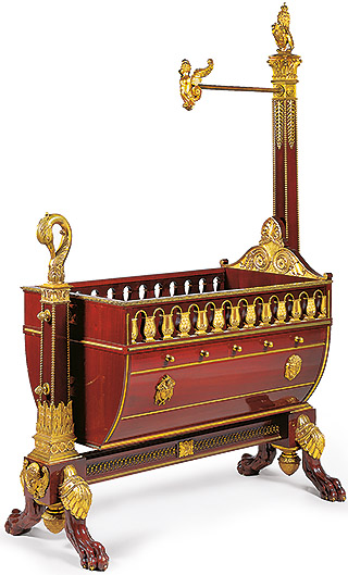 Picture: Cradle of Crown Prince Luitpold of Bavaria, 1900